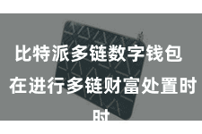 比特派多链数字钱包  在进行多链财富处置时